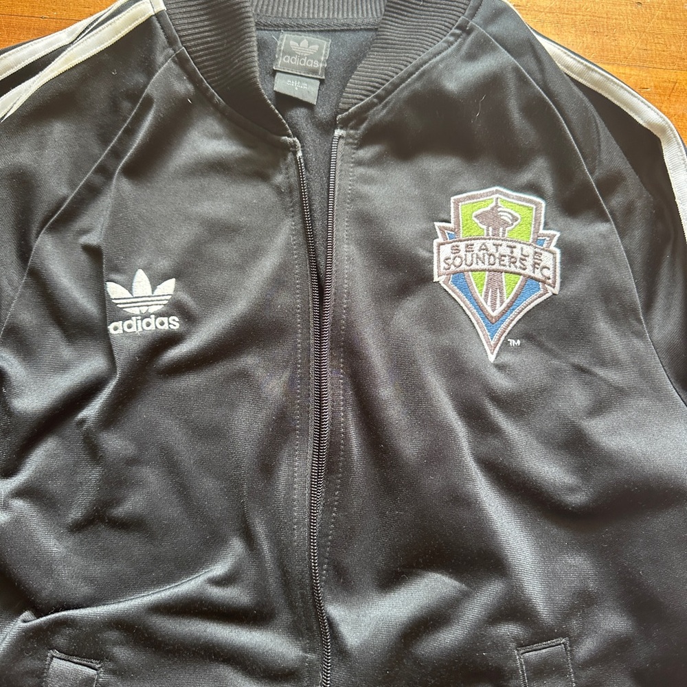 Adidas Charcoal Ribbed Jacket